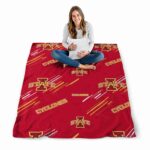 iowa state cyclones fan spirit red blanket best selling