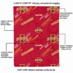 iowa state cyclones fan spirit red blanket best selling