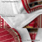 iowa state cyclones football field red blanket best selling