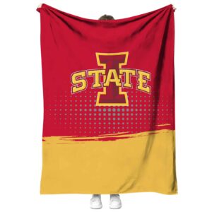 iowa state cyclones gradient dots red blanket best selling