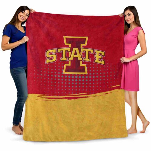 iowa state cyclones gradient dots red blanket fashion forward