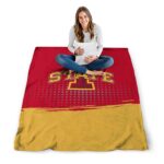iowa state cyclones gradient dots red blanket best selling