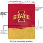 iowa state cyclones gradient dots red blanket best selling