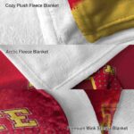 iowa state cyclones gradient dots red blanket best selling