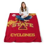 iowa state cyclones grunge texture red blanket best selling