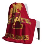iowa state cyclones grunge texture red blanket best selling
