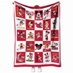 iowa state cyclones mickey minnie red white blanket best selling