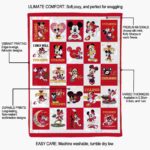 iowa state cyclones mickey minnie red white blanket best selling