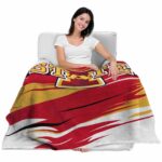 iowa state cyclones paint streaks red white blanket best selling