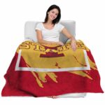 iowa state cyclones splatter effect red blanket best selling