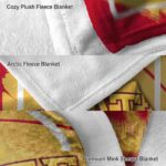 iowa state cyclones splatter effect red blanket best selling