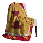 iowa state cyclones splatter effect red blanket best selling