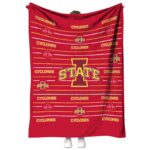 Iowa State Cyclones Striped Pattern Red Blanket 1 iowa state cyclones striped pattern red blanket best selling
