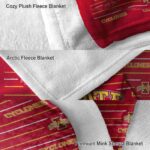 iowa state cyclones striped pattern red blanket best selling