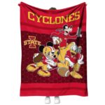 iowa state cyclones three musketeers red blanket best selling