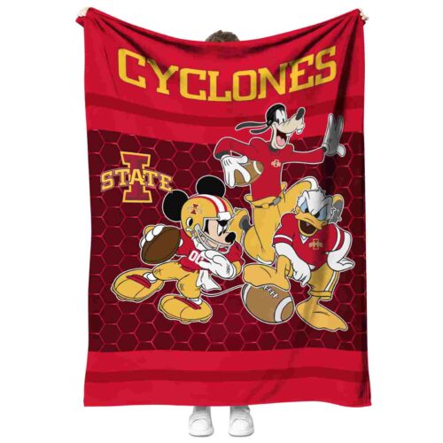 iowa state cyclones three musketeers red blanket best selling