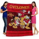 iowa state cyclones three musketeers red blanket best selling