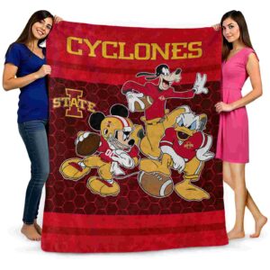 iowa state cyclones three musketeers red blanket fashion forward