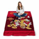iowa state cyclones three musketeers red blanket best selling