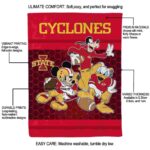 iowa state cyclones three musketeers red blanket best selling