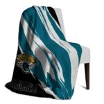 jacksonville jaguars brushstrokes teal white blanket top rated
