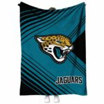jacksonville jaguars diagonal stripes teal blanket best selling