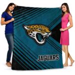 jacksonville jaguars diagonal stripes teal blanket fashion forward