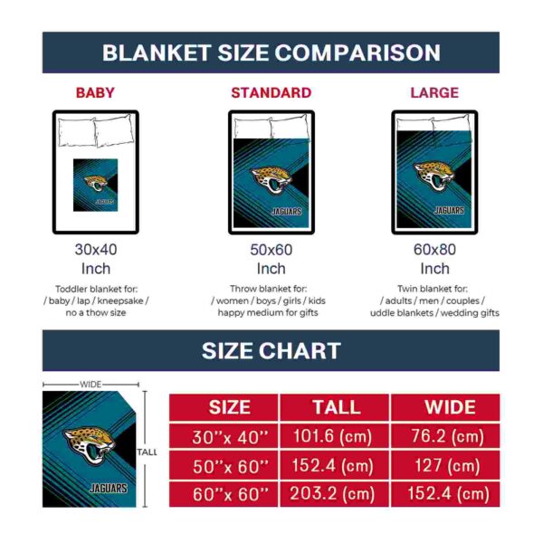 jacksonville jaguars diagonal stripes teal blanket trendy