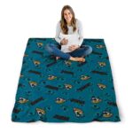 jacksonville jaguars diehard fans teal blanket high quality