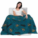 jacksonville jaguars diehard fans teal blanket latest model