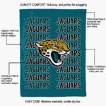 jacksonville jaguars fan pride teal blanket new arrival
