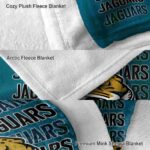 jacksonville jaguars fan pride teal blanket premium grade