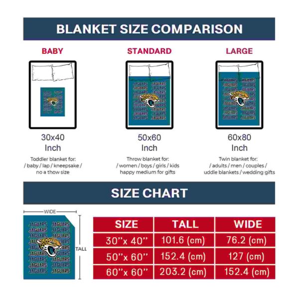 jacksonville jaguars fan pride teal blanket trendy