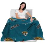 jacksonville jaguars fan spirit teal blanket latest model