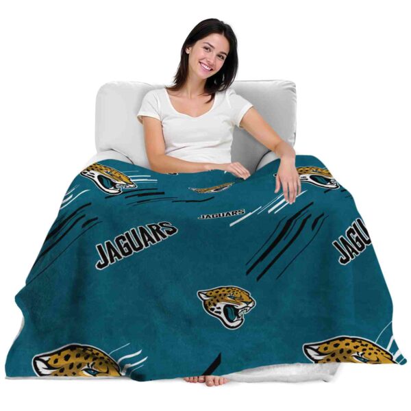 jacksonville jaguars fan spirit teal blanket latest model