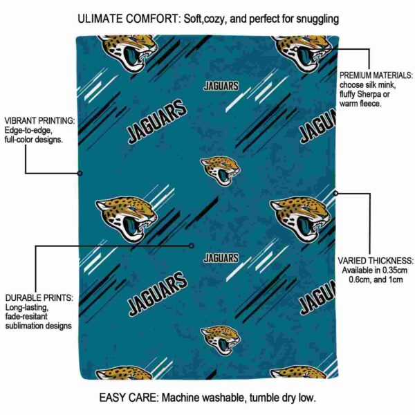 jacksonville jaguars fan spirit teal blanket new arrival