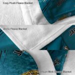 jacksonville jaguars fan spirit teal blanket premium grade