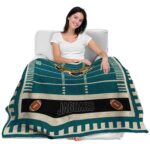 jacksonville jaguars football field teal blanket latest model