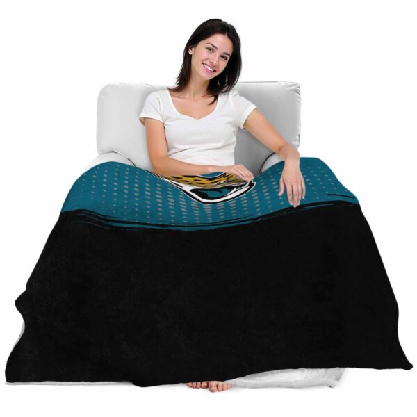 jacksonville jaguars gradient dots teal blanket latest model