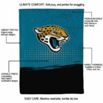 jacksonville jaguars gradient dots teal blanket new arrival