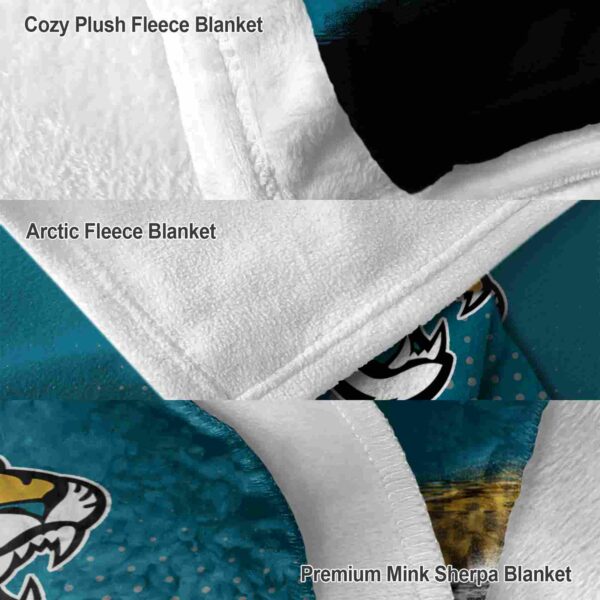 jacksonville jaguars gradient dots teal blanket premium grade