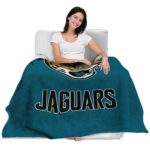 jacksonville jaguars grunge texture teal blanket latest model