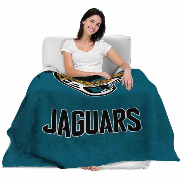 jacksonville jaguars grunge texture teal blanket latest model