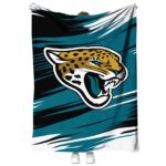 jacksonville jaguars paint streaks teal white blanket best selling