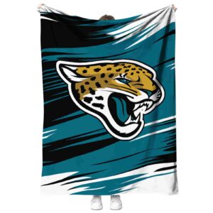 jacksonville jaguars paint streaks teal white blanket best selling