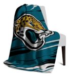 jacksonville jaguars paint streaks teal white blanket top rated