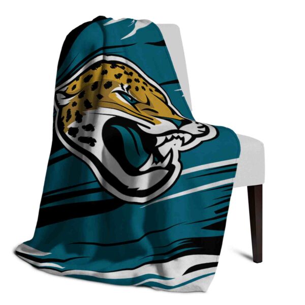 jacksonville jaguars paint streaks teal white blanket top rated
