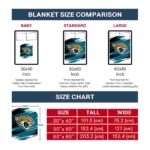 jacksonville jaguars paint streaks teal white blanket trendy