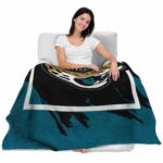 jacksonville jaguars splatter effect teal blanket latest model