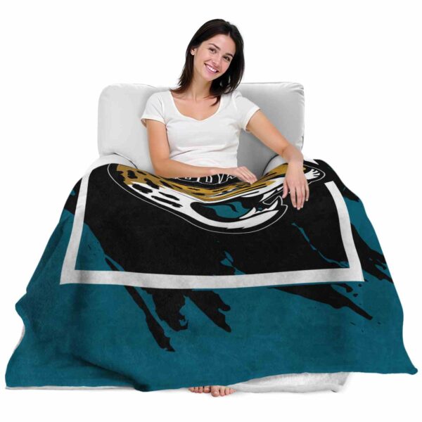 jacksonville jaguars splatter effect teal blanket latest model